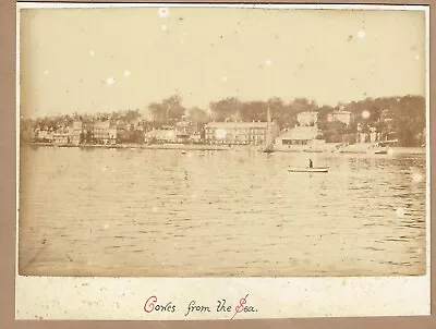 View Of Cowes Isle Of Wight. Rare 1890s Albumen Photograph • £6.99