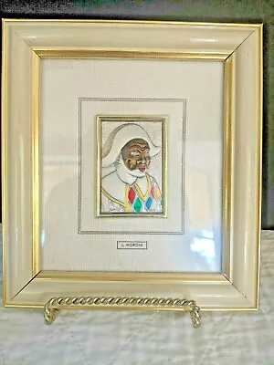 L. Moroni Framed Pierrot Picture Mida Sterling Silver 925 Italy • $23