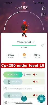 Pokemon Charcadet Under IeveI15 -  TRADE 20k Stardust • $3.90