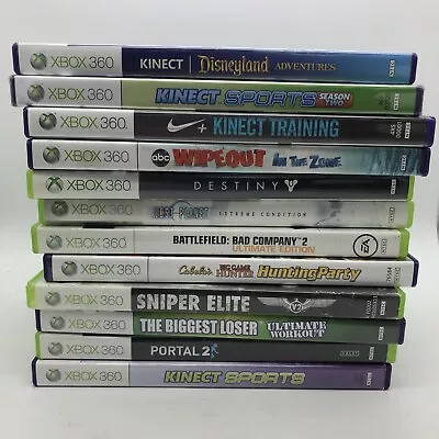 $24.99 • Buy 12 Xbox 360 Games Bundle Lot Used Portal Sniper Elite Lost Planet