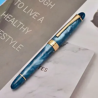 Kaigelu 356 Resin Fountain Pen Iridium 1.0MM M Nib Classic Writing Pen Gift • $24.89