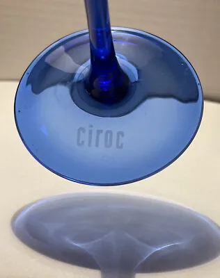 Cobalt Blue Ciroc Stemmed Martini Glass #barware #glasses #Ciroc • $8