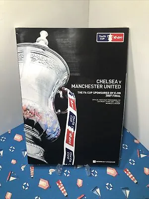 Chelsea V Manchester United FA Cup 2007 Final Programme -  Mint ! • £1.99