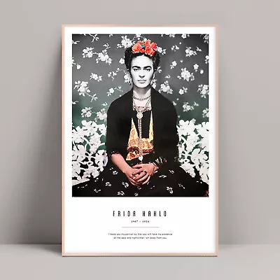 Frida Kahlo Poster Frida Kahlo Quote Diego Rivera Frida Salvador Dali • $64