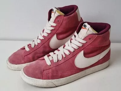 £29.95 • Buy Nike Womens Blazer Mid Suede Trainers Shoes Sneakers Hyper Pink Size Uk 7.5
