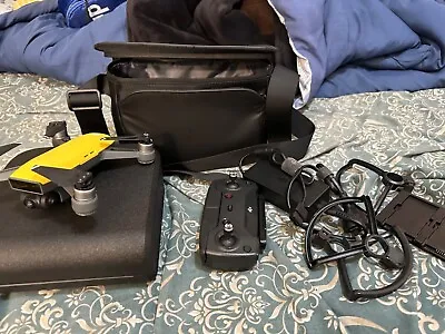 $320 • Buy DJI Spark Drone Fly More Combo Yellow Colour In Excellent Condition 
