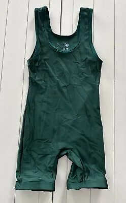 Matman Brand Size XS X-Small 95-115 LBS Green Wrestling Singlet MADE IN USA • $19.99