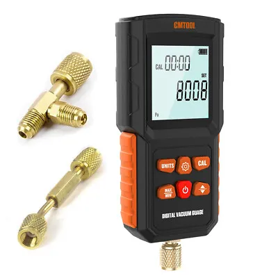 Digital LCD Vacuum Gauge Micron Gauge HVAC Vacuum Tester Pressure Gauge 1/4  SAE • $86.99