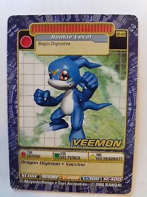 2000  Bandai  Digimon  Veemon  Card # Bo-109 • $3.91