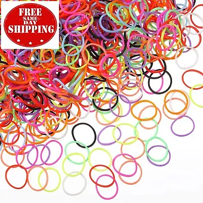 1000 Mini Rubber Bands Soft Elastic Bands For Kid Hair Braids Hair (Multicolor) • $8.34