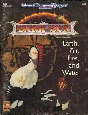 DARK SUN EARTH AIR FIRE AND WATER Vintage Dungeons Dragons Guide TSR AD&D D&D • $29.95