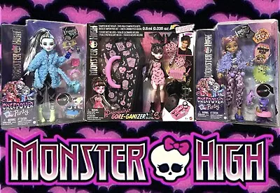 Monster High Draculaura And Gore-Ganizer Frakie Clawdeen Doll  & Accessories Lot • $64.99