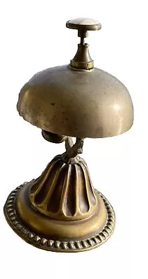 Antique Hotel Front Desk Brass Bell 6 Inches • $50