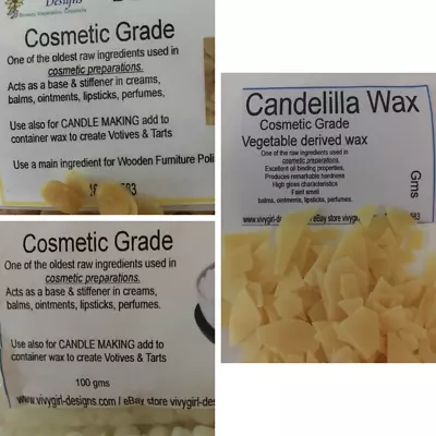 White Beeswax Yellow Beeswax Vegan Candelilla Wax Vegetable Derived  Food Wraps  • $8.35