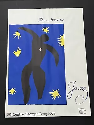 1979 Henri Matisse Jazz Icarus Centre Georges Pompidou Vintage Poster Free Ship • $159