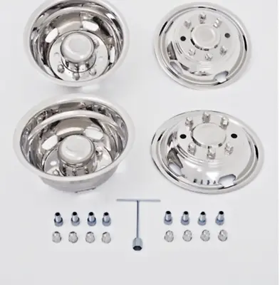 2011-2024 Chevy Silverado 3500 17  8 Lug Dually Stainless Steel Wheel Simulator • $230.99