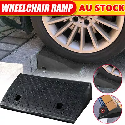 Plastic Leveling Kerb Ramp For Truck Car Van Wheelchair Disabled Accessory Black • $34.09