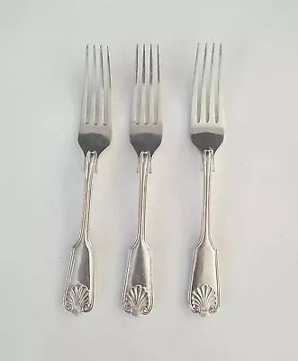 3 Vintage EPNS AI Worcester Silver Co. Forks  England 7.25  Long • $23.99