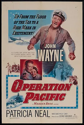 Operation Pacific (1951) John Wayne Patricia Neal Movie Poster Print • $6.49