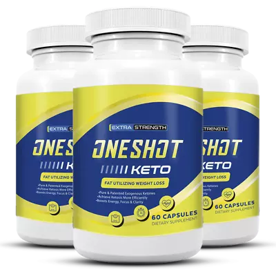 One Shot Keto Diet Pill Advanced Weight Loss Metabolic Support 3 Pack • $27.59