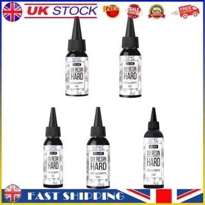 £5.45 • Buy Hard UV Resin Glue Crystal Clear Ultraviolet Curing Epoxy Resin Jewelry Making #