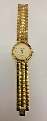 Vintage Gold Tone Oleg Cassini Quartz Watch • $9.99