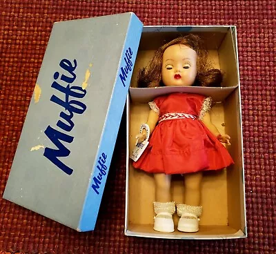 Vintage 1950's Nancy Ann MUFFIE Doll In Box With Sleep Eyes Auburn Hair • $85