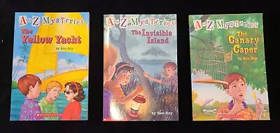 A To Z Mysteries Book Lot - Ron Roy - Letters C I & Y **FREE SHIPPING** • $9.99