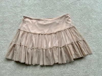 £5.99 • Buy Womens Girls Topshop Tutu Net Layered Rara Skirt Size 14 Nude