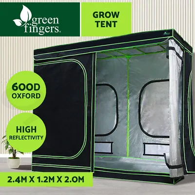 $198.95 • Buy Greenfingers Grow Tent Kits 2.4m X 1.2m X 2m Hydroponics Indoor Grow System