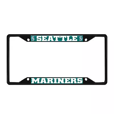 Fanmats MLB Seattle Mariners Black Metal License Plate Frame  • $9.99