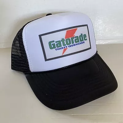 Vintage Gatorade Hat Thirst Quencher Trucker Hat Snapback Black Cap Summer New • $18.98