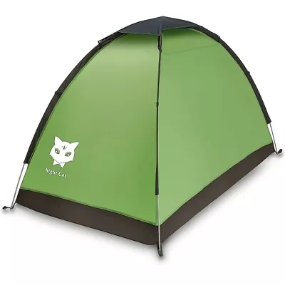 Waterproof Backpacking Tent For 1-2 Person Hiking Camping Tent Sun Shelter Green • $69.98