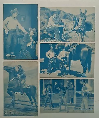 Lot(5) Vintage Western Cowboy Arcade Exhibit Silent Movies Horses Shot Guns • $2.85