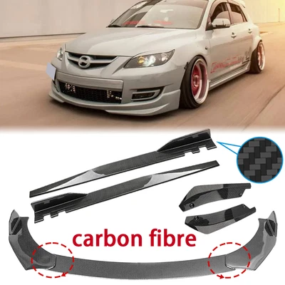$85.12 • Buy Front Bumper Splitter Spoiler Body Kit Side Skirt Rear Lip For Mazda 3 5 6 Car