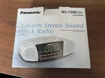 Panasonic RC7200 AM/FM Clock Radio Alarm Digital Readout New With Box • $32.87