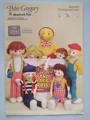 THE RAGGY DOLLS Characters From The TV Series - PETER GREGORY Knitting Pattern 6 • $12.95
