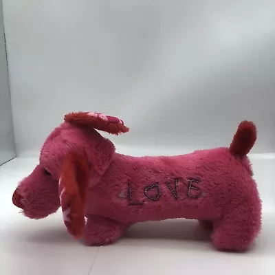 Love Wiener Dog Dachshund Heart Ears Valentines Plush Stuffed Toy   • $7.49