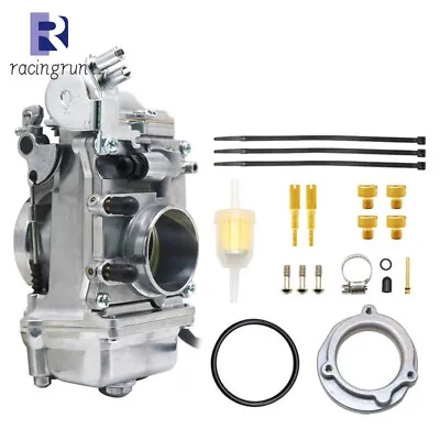 Carburetor Fit Mikuni HSR45 45mm Harley EVO Twin Cam With Choke Cable CNC Filter • $109.90