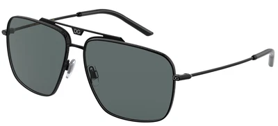 $367.40 • Buy Dolce & Gabbana SLIM DG 2264 Matte Black/Grey 61/14/145 Men Sunglasses
