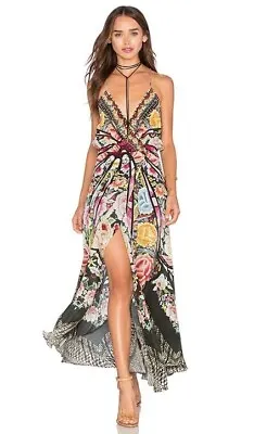 Camilla Strappy Wrap Dress Flamenco Sweep Size AU/UK 6-8 US 2-4 • $250