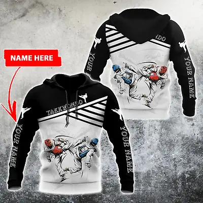 Personalized Taekwondo Gifts 3D All Over Print Hoodie Gift For Men And Women Ful • $35.99