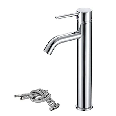 £32 • Buy Mighbow Bathroom Basin Mixer Tap High Rise Tall Basin Taps Mono Counter Top Vess