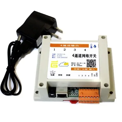 £52.12 • Buy 4in 4out Network Relay Controller Module Temp Humidity Sensor For WEB PC Android