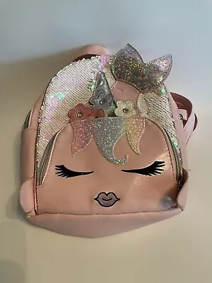 OMG Mermaid Mini Backpack Gisele Glitter Adjustable Straps Rainbow Zippers • $10.19