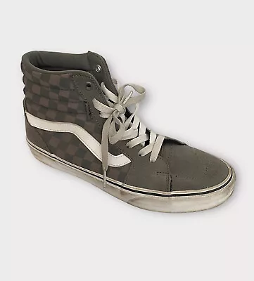 Vans Men’s Sneakers Shoes Size 7.5 Filmore High Top Off The Wall Grey • $14.99