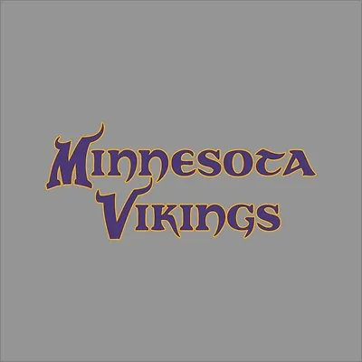 Minnesota Vikings #4 NFL Team Logo Vinyl Decal Sticker Car Window Wall Cornhole • $14.20