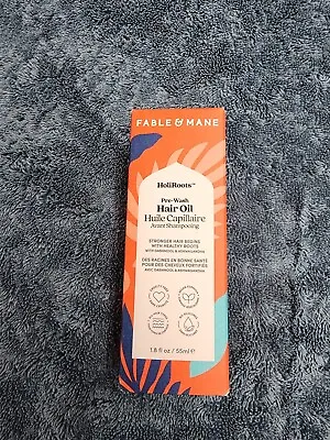 Fable & Mane HoliRoots Pre-Wash Hair Oil 1.8oz Vegan New In Box • $23.99