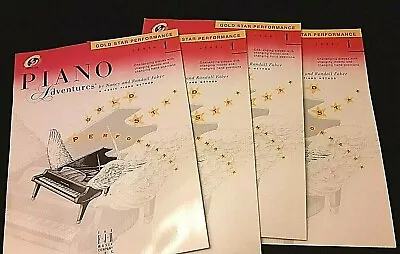 4 Copies Faber Piano Adventures Gold Star Performance Book Level 1 With CD  M-8 • $9.50