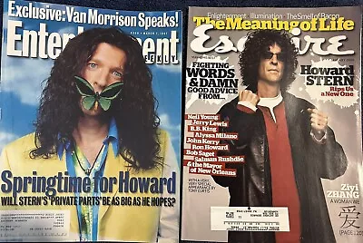 Howard Stern Entertainment Weekly March 7 1997 Esquire January 2006 • $11